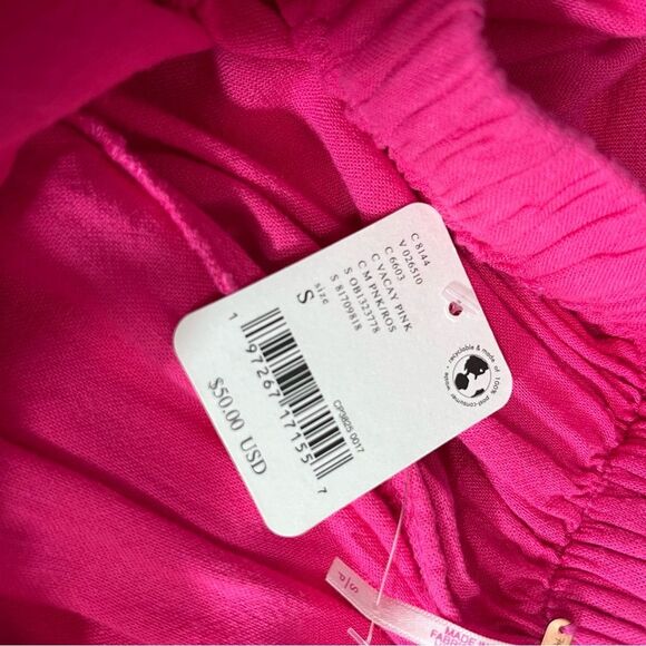 Free People Fuchsia Pink Quinn Wide Leg Pants S - Picture 8 of 9